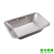 不锈钢饮水盆(长形)